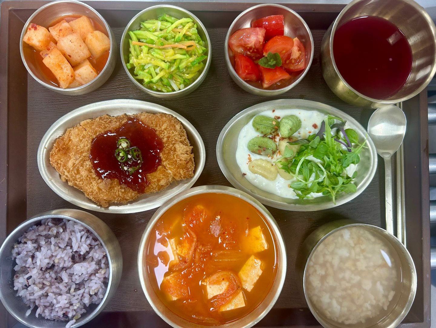 참잘함한방병원 수원점 맞춤식단 식판